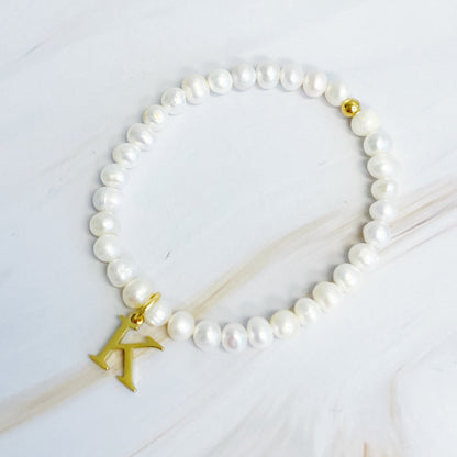 Golden Pearl Personalized Bracelet