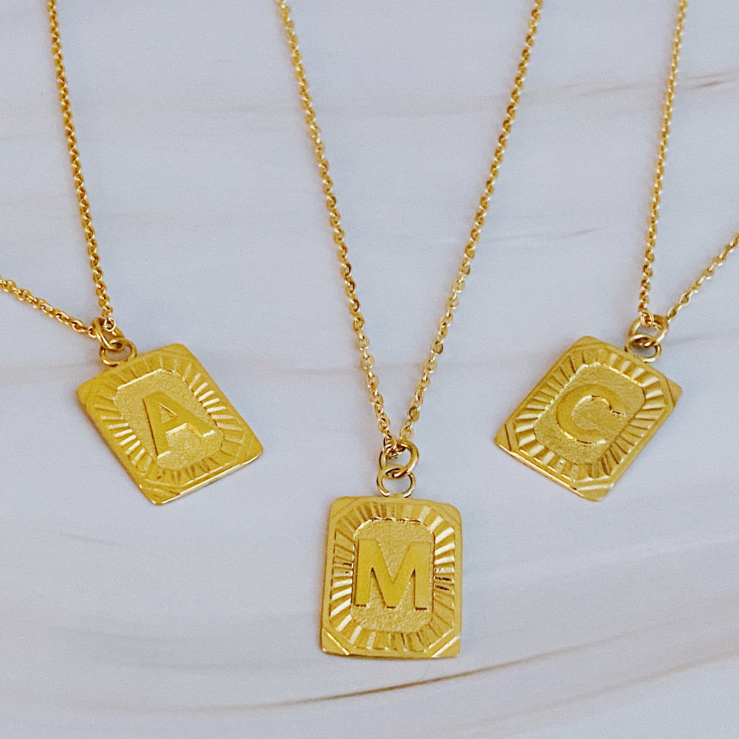 Golden Era Initial Necklace