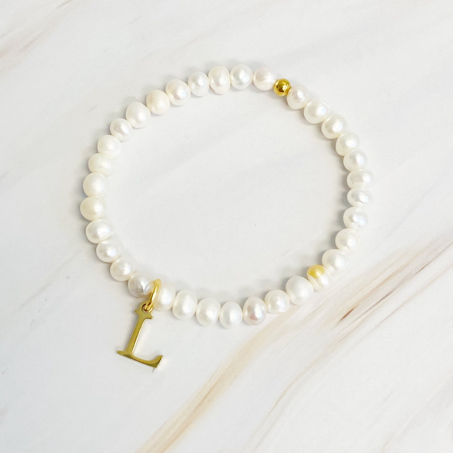 Golden Pearl Personalized Bracelet