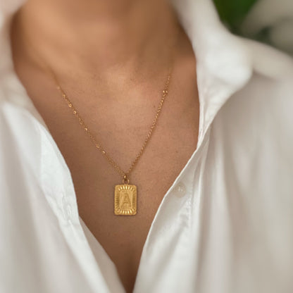 Golden Era Initial Necklace