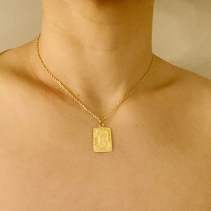 Golden Era Initial Necklace