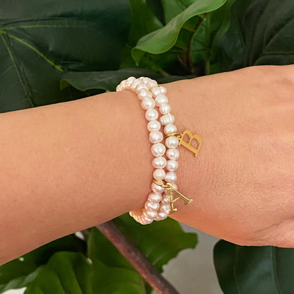 Golden Pearl Personalized Bracelet