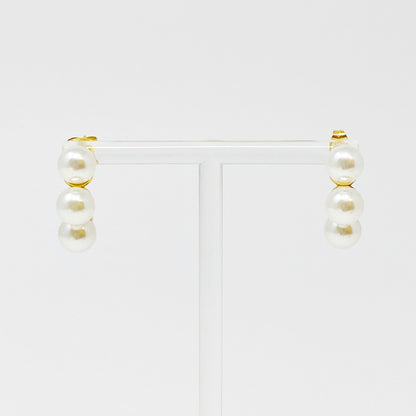 Orchid Pearl Hoops