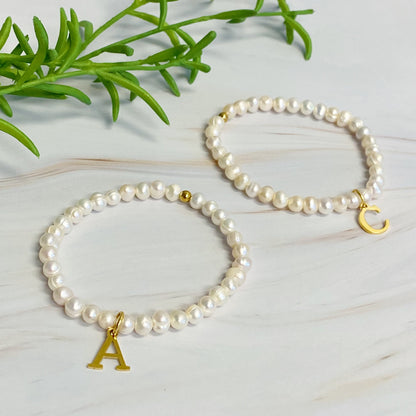 Golden Pearl Personalized Bracelet