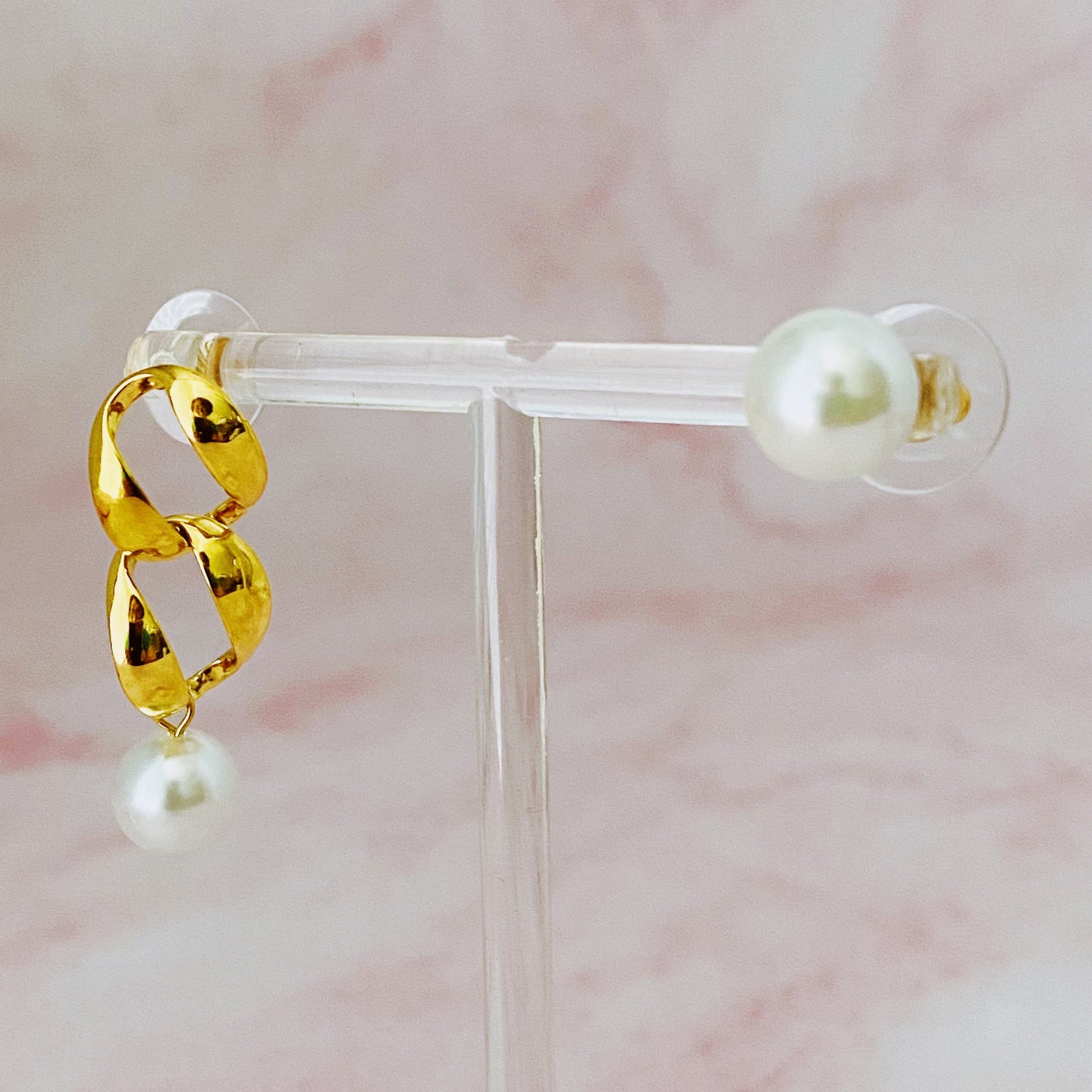 Asymmetric Harmony Pearl Earrings